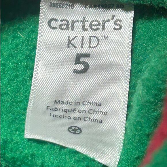 Carters Fleece dragon hoodie size 5 - Picture 3 of 3